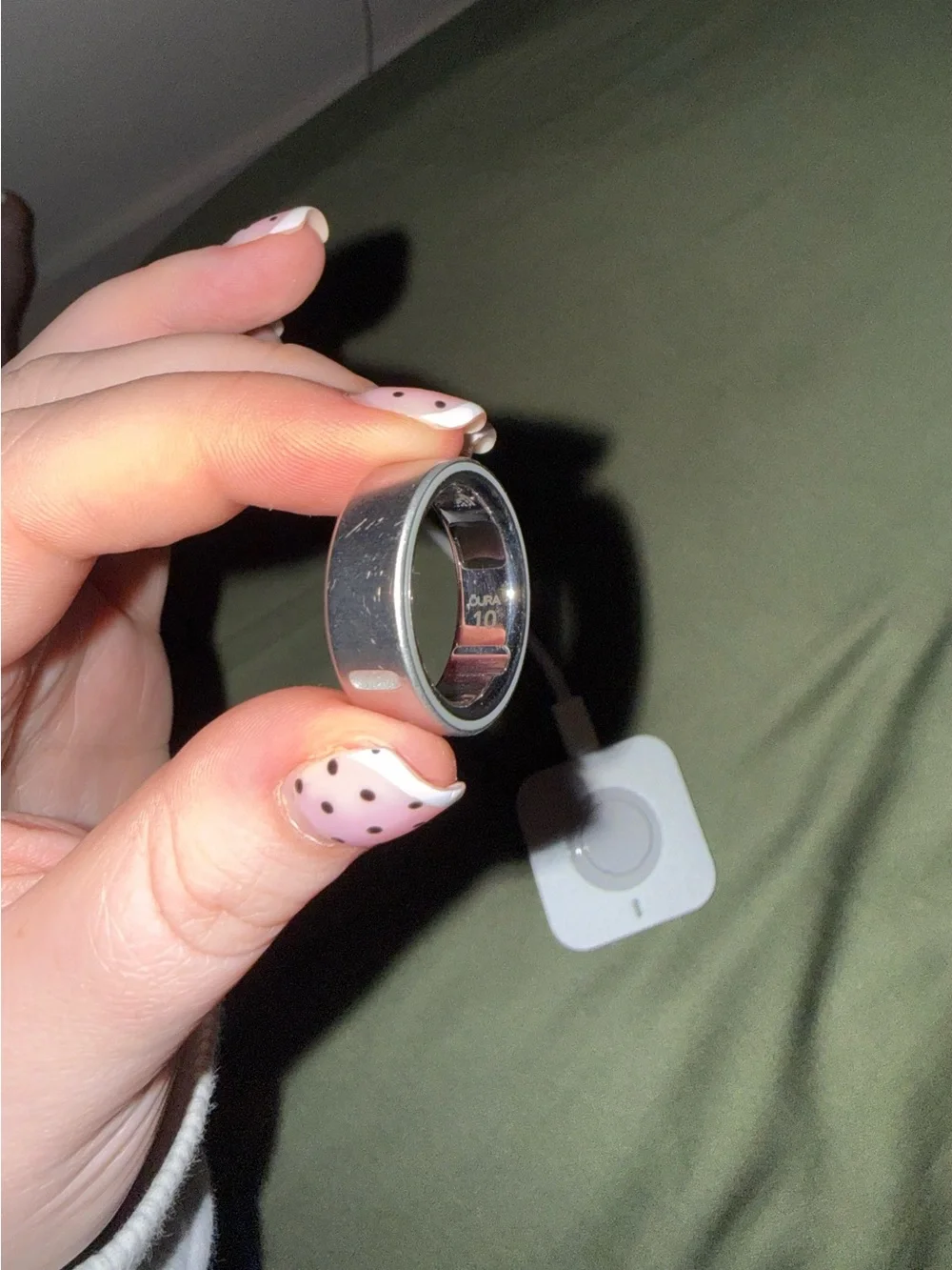 Oura Ring 4 - Brushed Silver - Size 10